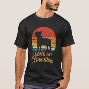 Love My Granddog Boston Terrier Grandparents T-Shirt