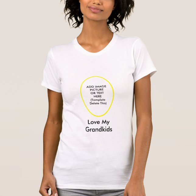 Love My Grandkids The MUSEUM Gifts Add Picture T-Shirt (Front)