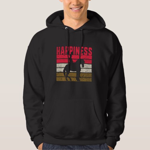 Love My Horse Happiness Racing Riding Equestrian R Hoodie