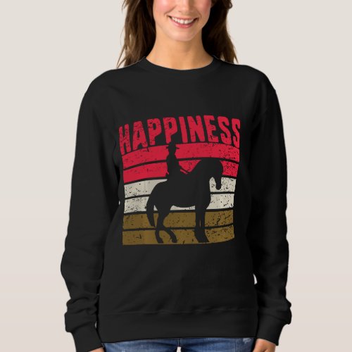 Love My Horse Happiness Racing Riding Equestrian R Sweatshirt