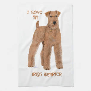 Love My Irish Terrier Kitchen Towel