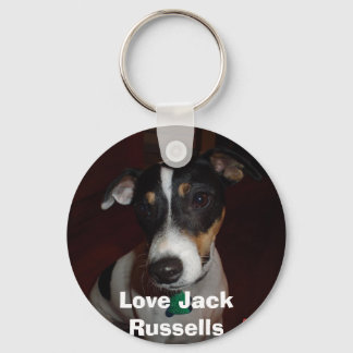 Love My Jack Russell Keychain