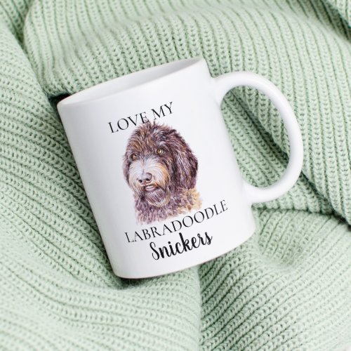 Love My Labradoodle Dog  Coffee Mug