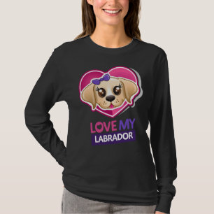 Love My Labrador Female Yellow Labrador T-Shirt