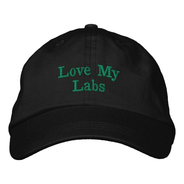 Love My Labs designer cap (Front)