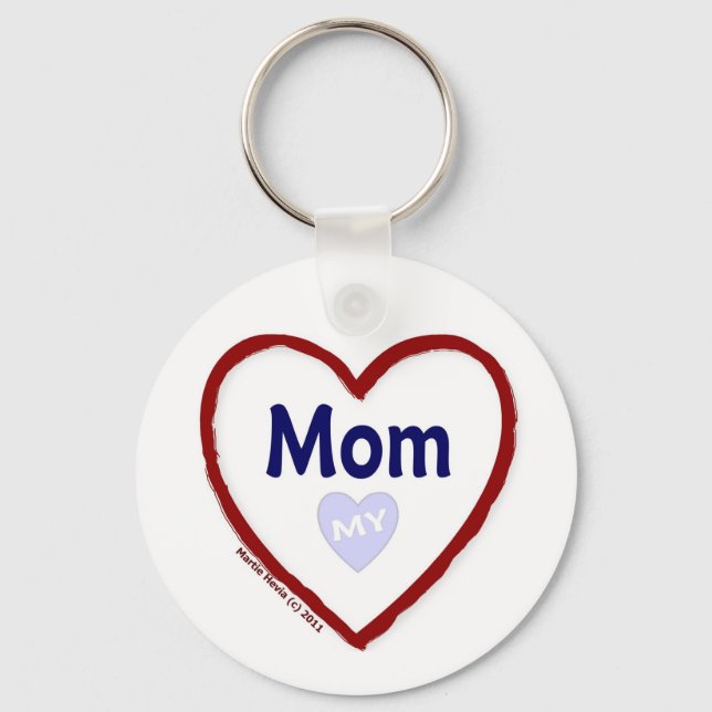 Love My Mom Keychain (Front)