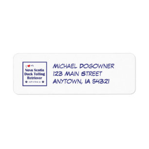Love My Nova Scotia Duck Tolling Retriever (Male) Label