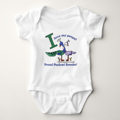 Love My Peeps_Breeders Baby Bodysuit