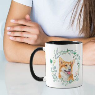 Love My Pembroke Corgi Wreath Mug