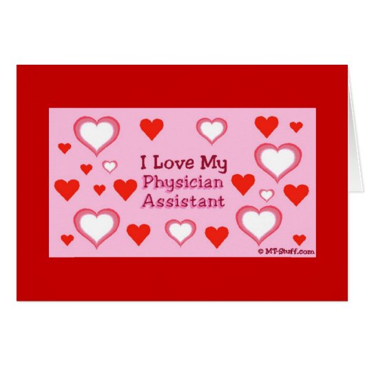 Love My Physician Assistant Cards (Front Horizontal)