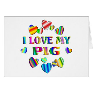Love My Pig Cards