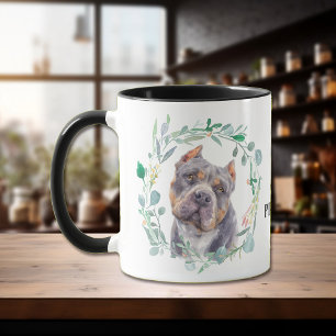 Love My Pitbull Wreath Coffee Mug