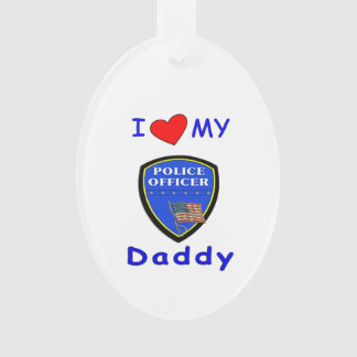 Love My Police Daddy Ornament