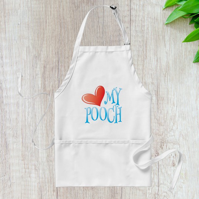 Love My Pooch Adult Apron (Creator Uploaded)
