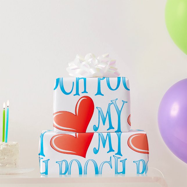 Love My Pooch Wrapping Paper (Creator Uploaded)