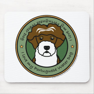 Love My Portuguese Water Dog Mouse Pad