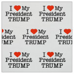 Love My President Trump Fabric