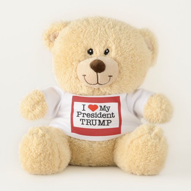 Love My President Trump Teddy Bear (Front)