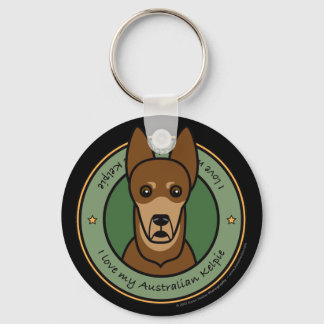 Love My Red Kelpie Keychain