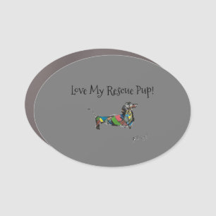 Love My Rescue Pup! Magnet
