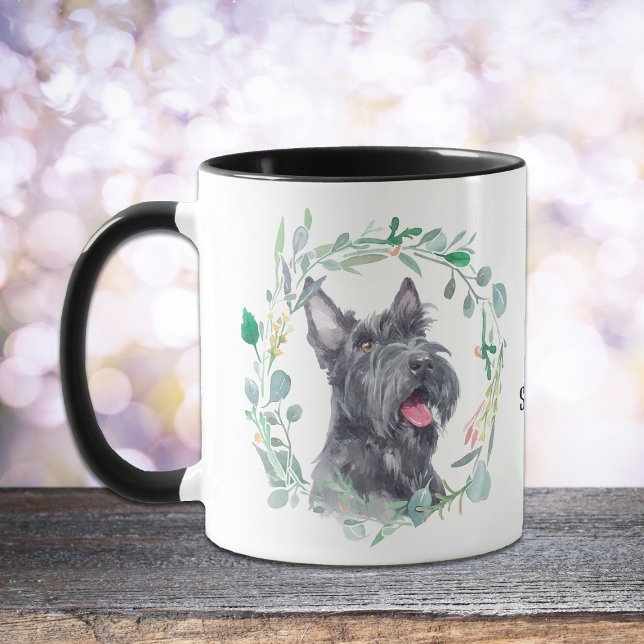 Love My Scottish Terrier Wreath Coffee Mug (Creator Uploaded)