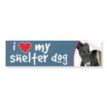 Love My Shelter Dog Belgian Sheepdog Bumper Sticker