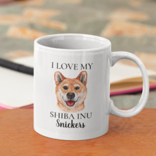 Love My Shiba Inu Dog Monogram Coffee Mug