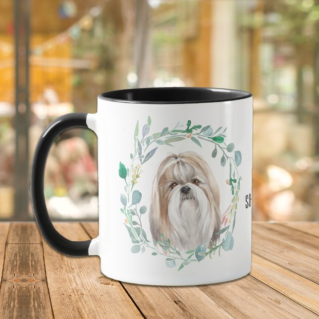 Love My Shih-Tzu Wreath Coffee Mug (Creator Uploaded)
