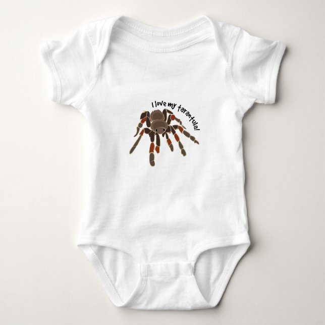 Love My Tarantula Baby Bodysuit (Front)