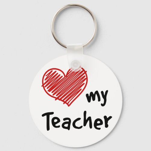 Love My Teacher Keychain