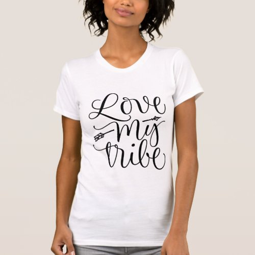 love my tribe too legit to quit womens Slim fit T_Shirt