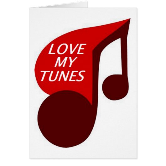 LOVE MY TUNES CARDS (Front)