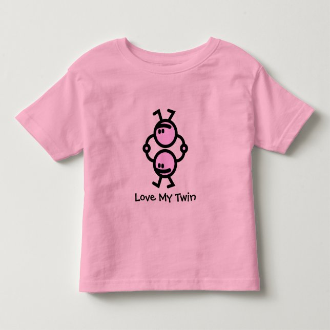 Love My Twin Toddler T-shirt (Front)