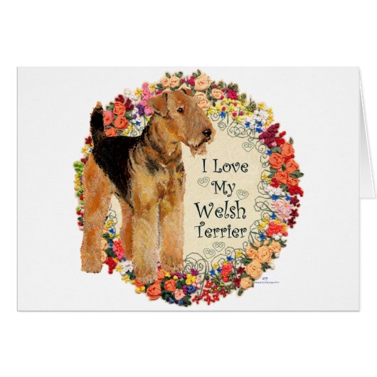 Love My Welsh Terrier Cards (Front Horizontal)