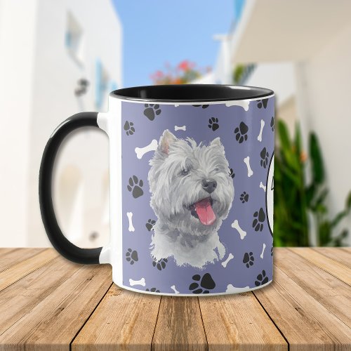 Love My Westie Dog Pawprint Mug