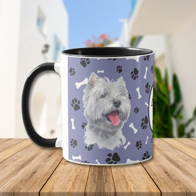 Love My Westie Dog Pawprint Mug (Creator Uploaded)