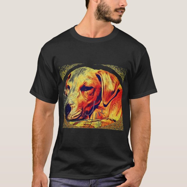 Love my yellow Labrador dog T-Shirt (Front)