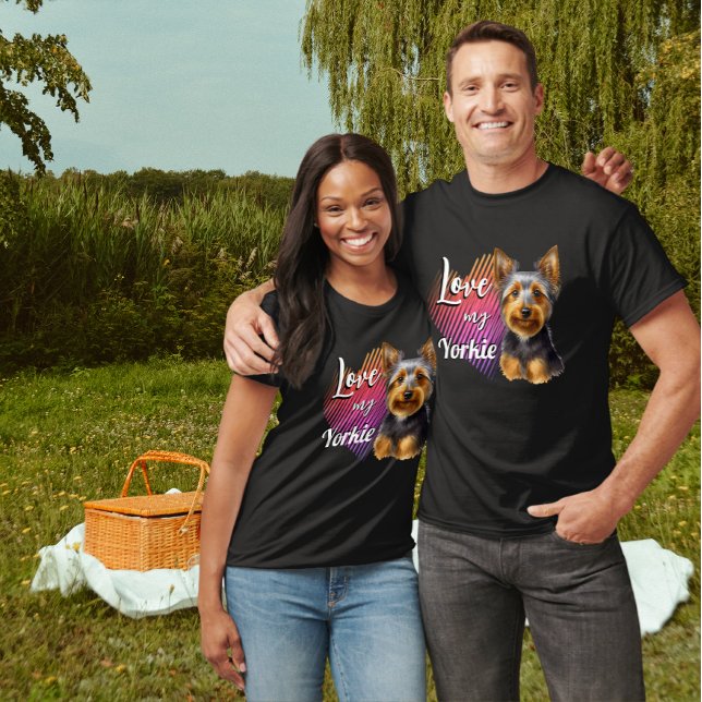 Love my Yorkie Unisex Tshirt (Creator Uploaded)