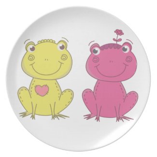 Love n Frogs plate