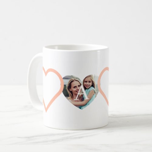 Love Nana Grandmother Pink Heart Photos Collage Coffee Mug