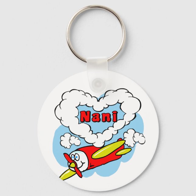 Love Nani Kids Airplane Keychain (Front)