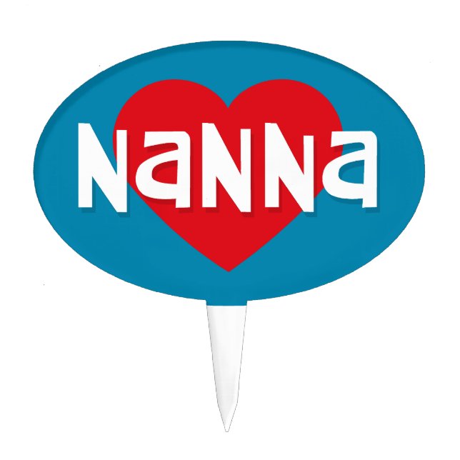 Love NANNA Cake Topper (Front)