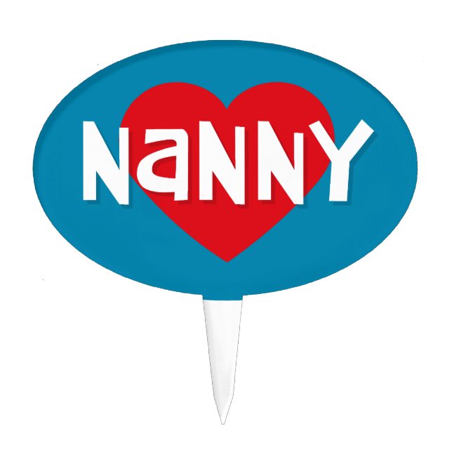 Love NANNY Cake Topper (Front)