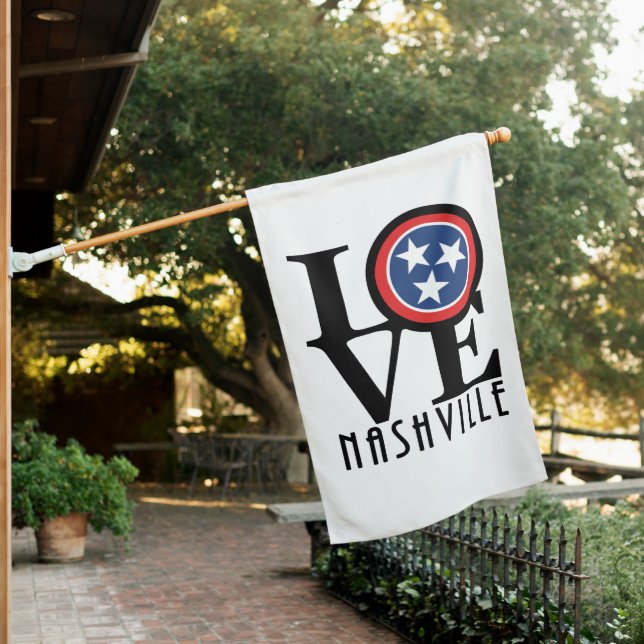 LOVE Nashville  House Flag (In SItu)