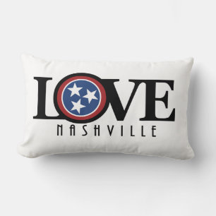 LOVE Nashville Tennessee Lumbar Pillow