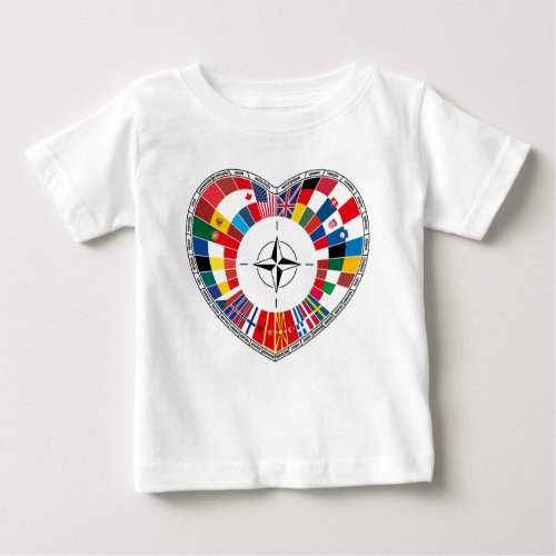 Love NATO Countries with the NATO Baby T_Shirt