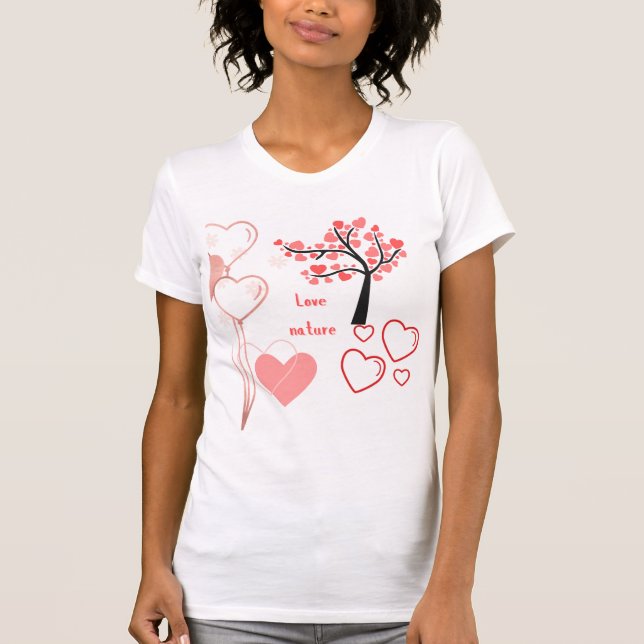 LOVE NATURE DESIGN T-SHIRT (Front)