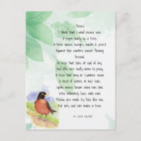 Love Nature Inspirational Poem Trees Kilmer