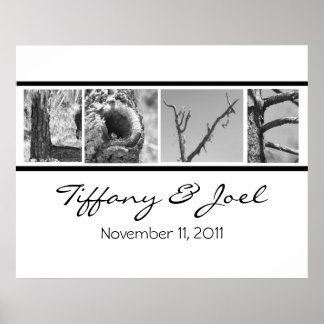 Love:Nature  Wedding Poster with names and date