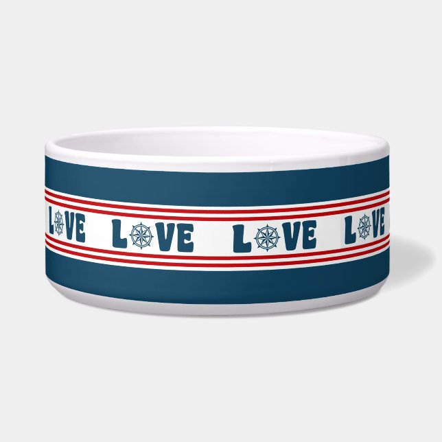 Love nautical design bowl (Front)